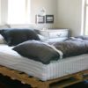 Frame for the sofa, sectional and built-in side tables – are all great pallet bedroom ideas for your living room.