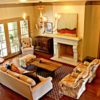 Small traditional living room design becomes cozy and has a welcoming look.
