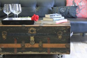 Trunk Coffee Table With Wheels