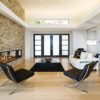 Modern Living Room With Light Bamboo Floor