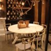 Bobo Rustic Dining Table and Lights