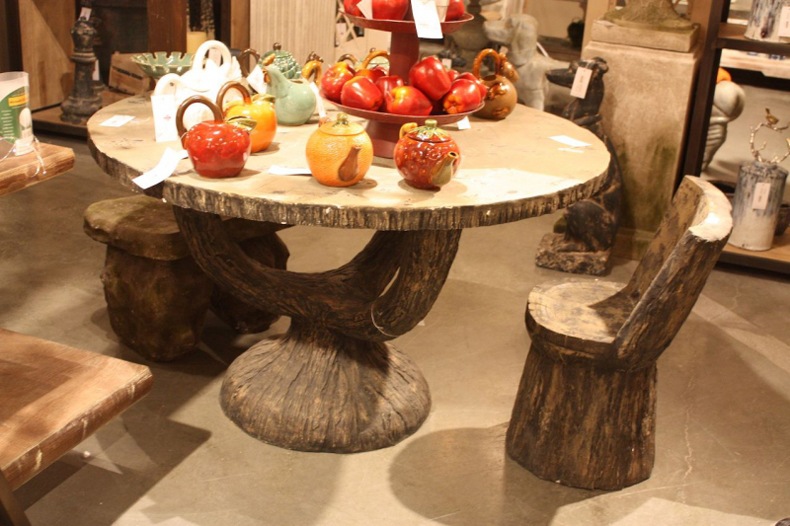 Wood Look Rustic Dining Table