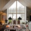 Lithuanian House Features A Warm And Cozy Dining Space With A Nice View