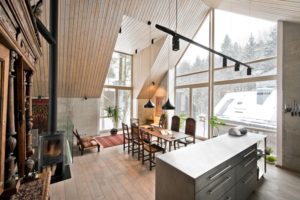 Lithuanian House Has A Wood-burning Stove In The Living Area