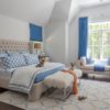 Any interior ideas play well in any blue themed bedroom decor.