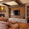 There are a lot of rustic TV room ideas for your house interior.