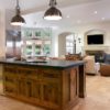 Contemporary Kitchen Chunky Rustic Island