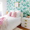 Master Bedroom Tropical Leaf Wallpaper