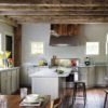Rustic Kitchen Gray Painted Cabinets