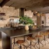 Rustic Kitchen With Industrial Chairs