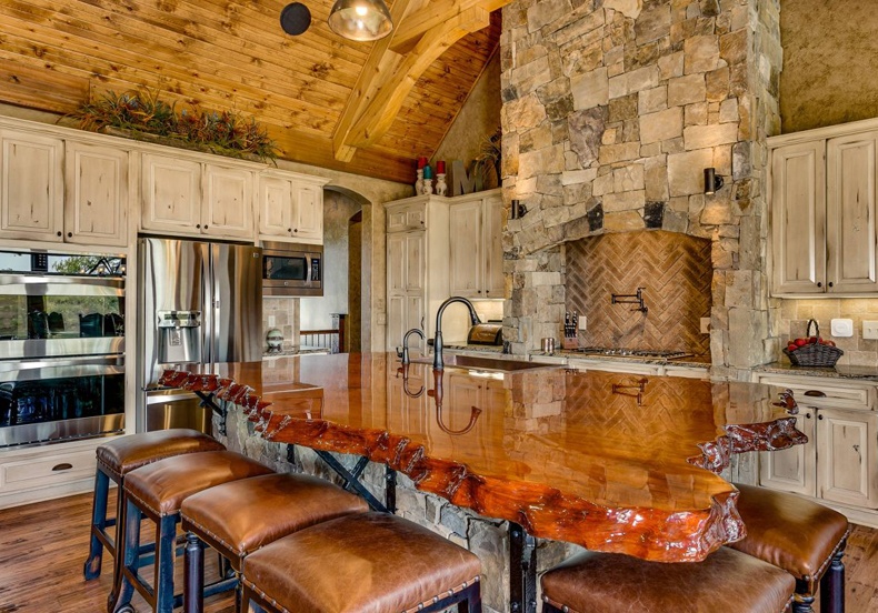 Most people think the most expensive piece of space is a live edge kitchen countertop.