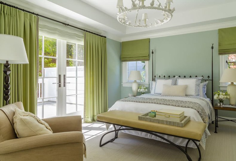 Pastel green bedroom ideas are the great choice for making the fine relaxed place.