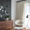 Modern White Living Room Curtains