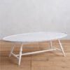 White Spindle Leg Coffee Table