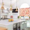 Colorful Floral Kitchen Curtain