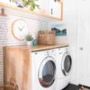 Eclectically Modern Laundry Room