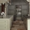 Gray Shade Kitchen Layout Design