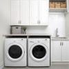 Monochromatically Modern Laundry Room Storage