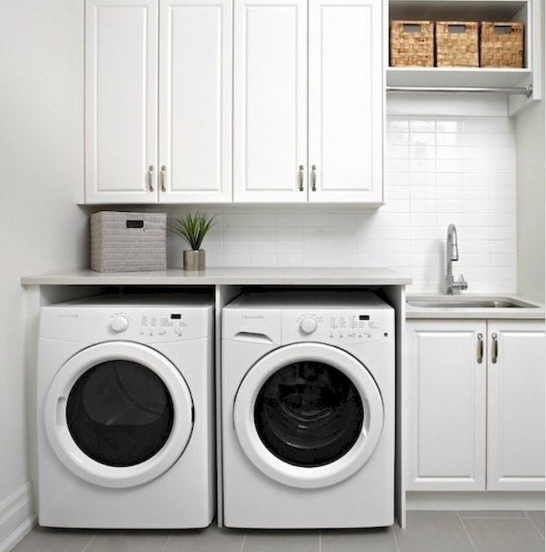 Masculine Modern Laundry Room - TheBestWoodFurniture.com