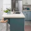 Here are popular ideas of custom teal kitchen island designs you may use.