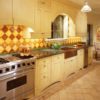 Traditional Kitchen Featuring a Floor Tile