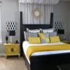 Yellow And Black bedroom decor colors are the most popular in the fashion industry now and in the interior design as well.