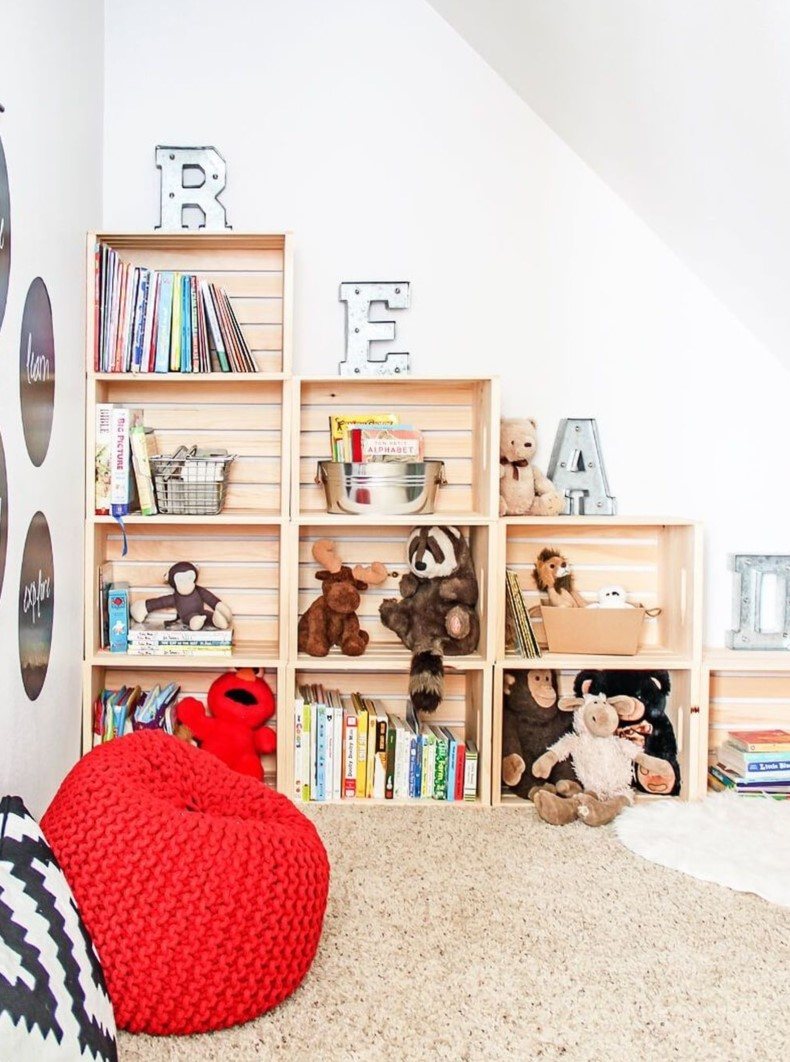 Reading Room With Creates Bookcase Storage