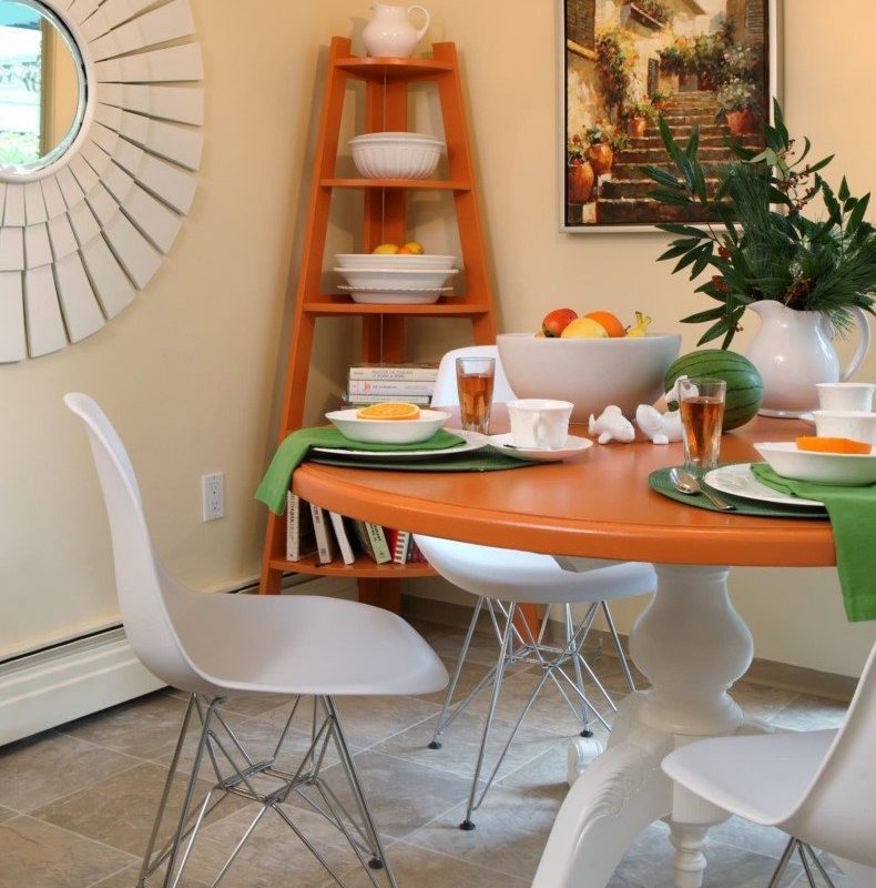 Bright Ideas Of Modern Corner Furniture, Corner Storage For Dining Room Chairs