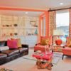 Peach Living Room Design