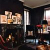 Black Monochromatic Living Room