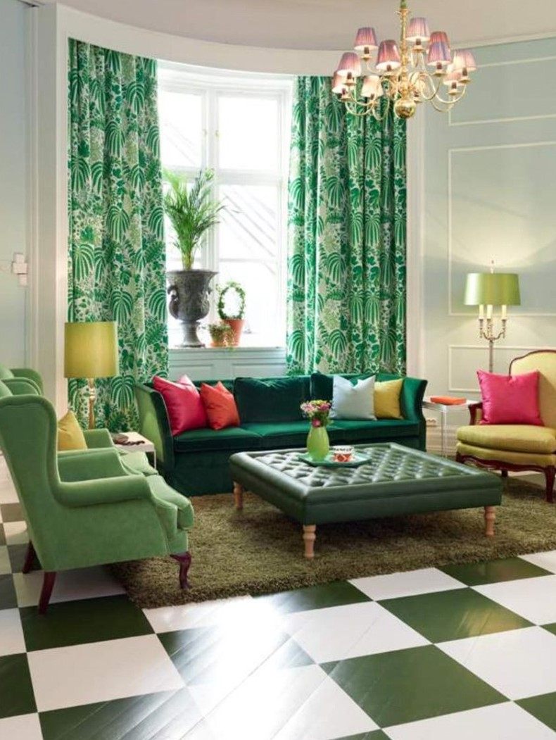 Curtain Furniture All Green