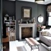 Dark gray living room tone is one of the indicators of modern style.