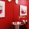 Red powder room decor is a theme of passion and fierce style, it is a bold tone with a lot of energy.