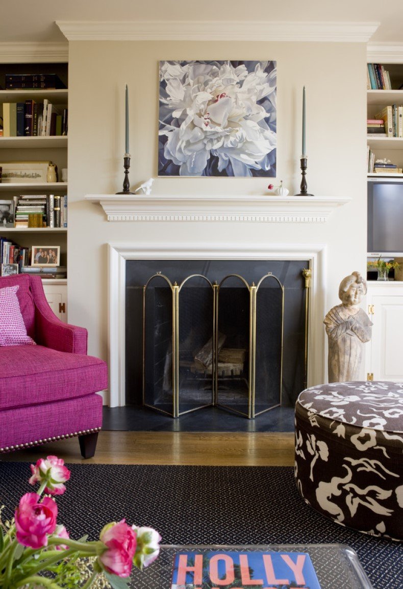 Add a beautiful fireplace wall art, then your space will seem much bigger and lighter.