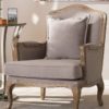 Classic Antiqued French Accent Chair