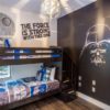 One of the trendiest monochrome designs of any room can be decorated by Star Wars bedroom decor.