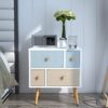 Nightstand with 4 Fabric Drawers