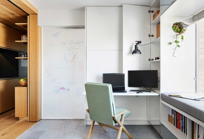 White Board in Small Apartment Decor